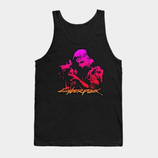 Cyberpunk Abstract Tank Top